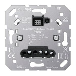 Tryckdimmer 1-kan 20-400W / 3-100W LED TRIAC utgång