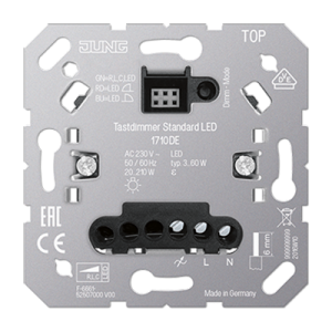 Tryckdimmer 1-kan 20-420W / 3-100W LED utan trappkoppling Tryckdimmer 1-kan 20-420W / 3-100W LED utan trappkoppling