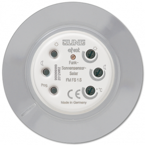 eNet radio brightness detector, solar-powered eNet radio brightness detector, solar-powered