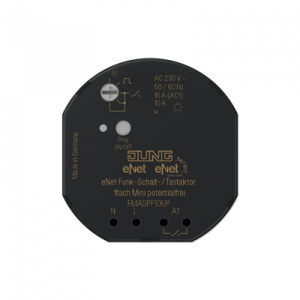 eNet radio switch/push-button actuator with floating contact, 1-gang mini eNet radio switch/push-button actuator with floating contact, 1-gang mini