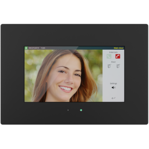 HC3 touch panel, GLASS classic black finish