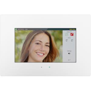 HC3 touch panel, GLASS classic white finish