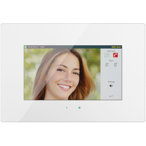 HC3 touch panel, GLASS white finish