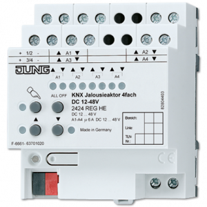 Jalusiaktor 4-kan, 6 A 12-48V DC Jalusiaktor 4-kan, 6 A 12-48V DC