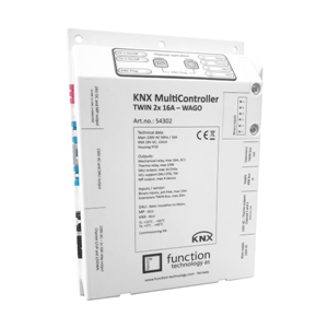 KNX MultiController TWIN is smart, compact and installation friendly, fitted with WAGO Winsta plugs.